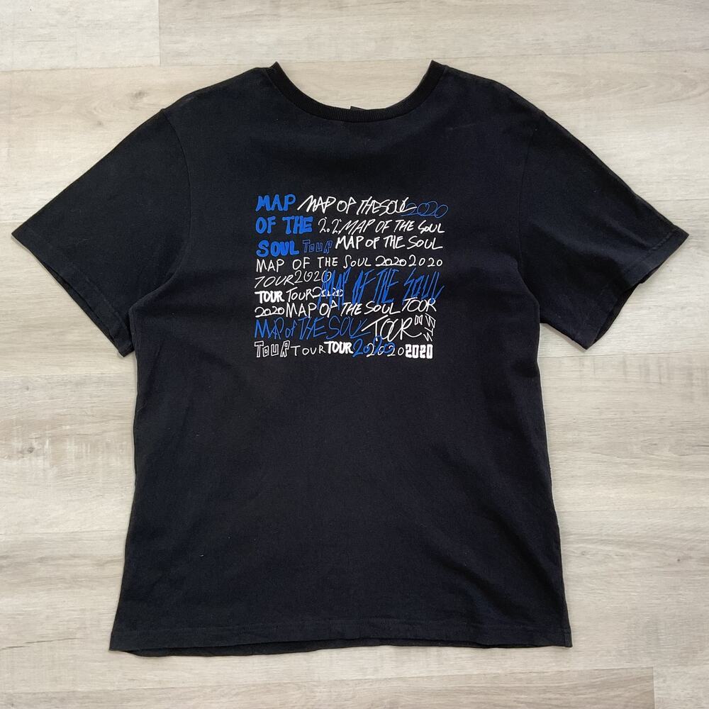 BTS Map of the Soul Tour TShirt Ver 1 Medium Black